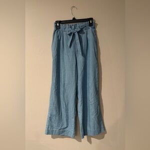 H&M Denim Wide Leg Paperbag Pants | Size: 2